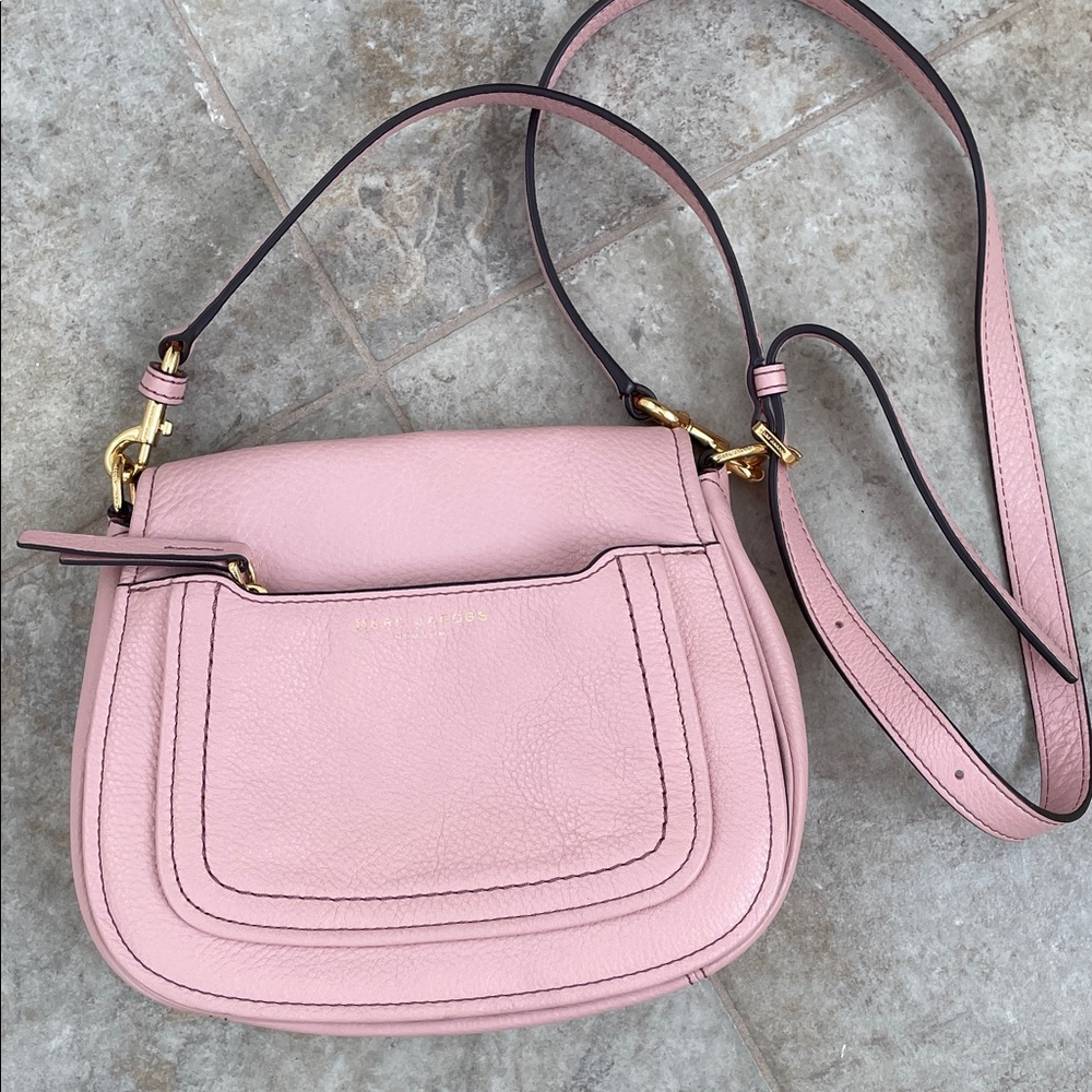 Pink Marc Jacobs Leather Crossbody Bag
